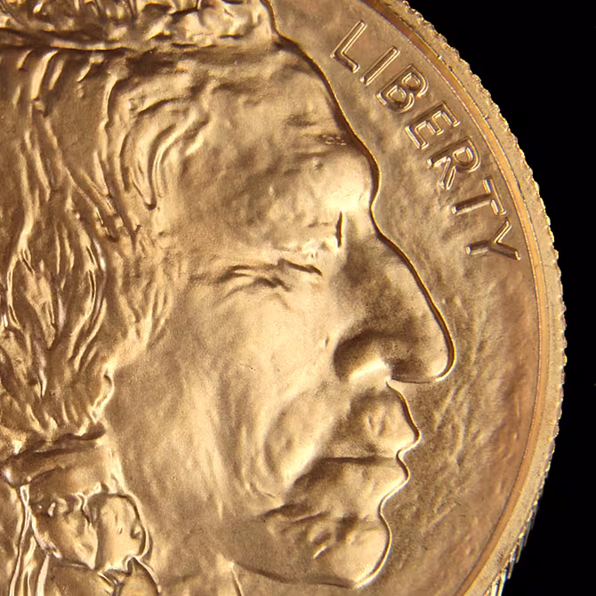 American Buffalo Goldmuenze 1 oz Rueckseite Ureinwohner Portraet LIBERTY 2017