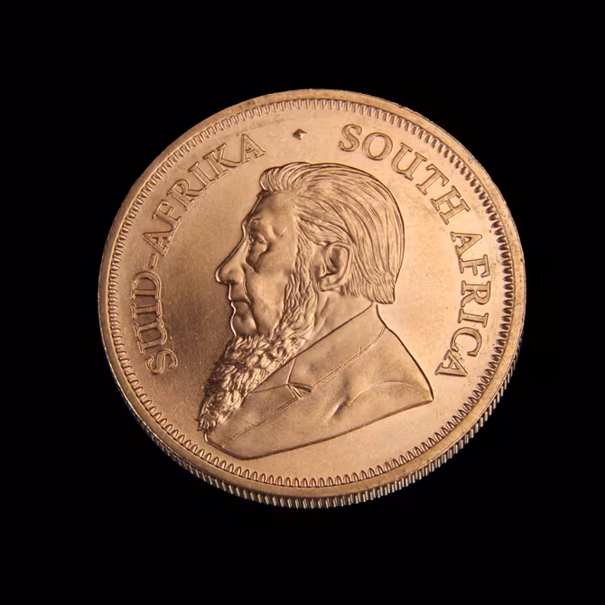 Kruegerrand Goldmuenze 1 oz 2021 Rueckseite Portraet Paul Kruger SOUTH AFRICA