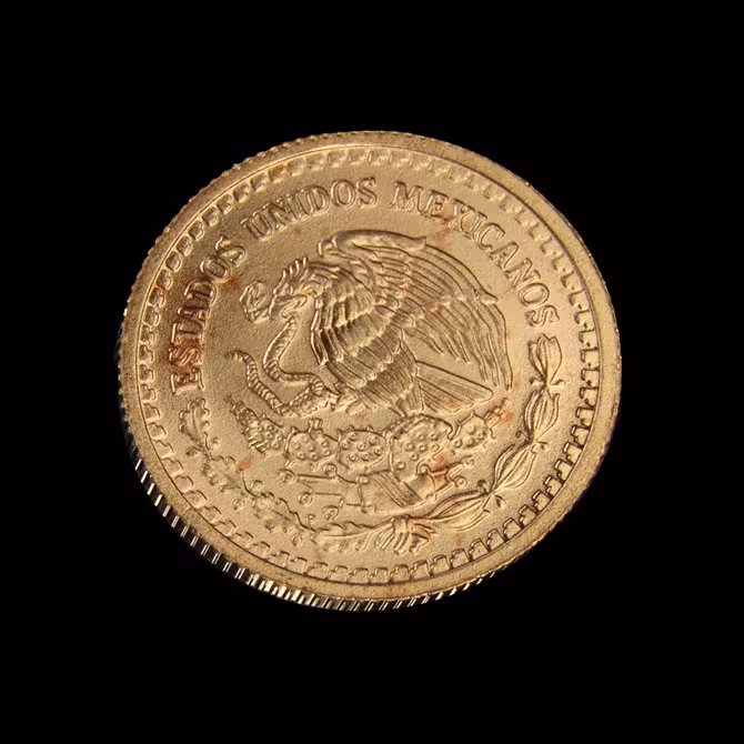 Libertad Goldmünze 1/10 oz Rückseite mit mexikanischem Wappenadler